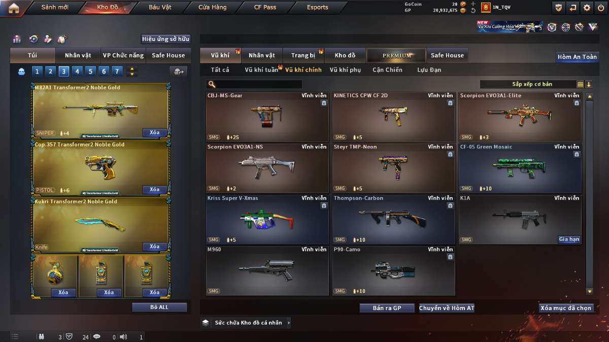 shop acc cf uy tin gia re
